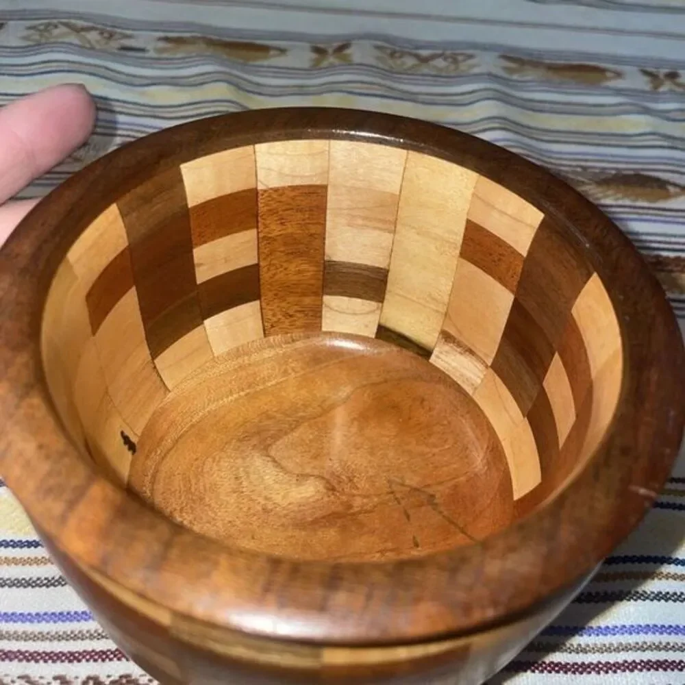 Vintage Natural Wooden Patchwork‎ Inlay 5x3